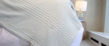 Плед-покрывало Вафельное облако 200х150см, хлопок