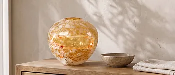 Ваза Open Mouth Shap Amber Vase C