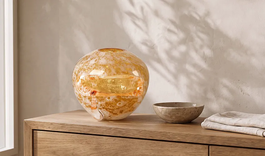 Ваза Open Mouth Shap Amber Vase C