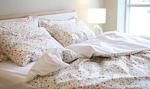 КПБ Эмилия Зеленый цветок 2-х спальный, Ткань: хлопок 