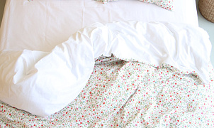 КПБ Эмилия Зеленый цветок 2-х спальный, Ткань: хлопок 