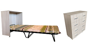 Раскладушка-комод "Гарда", ортопед.основание, матрас ППУ 70 мм, 1900*800, Трикот