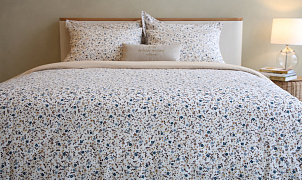 КПБ Эмилия Синий цветок 2-х спальный, Ткань: хлопок 