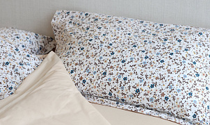 КПБ Эмилия Синий цветок 2-х спальный, Ткань: хлопок 